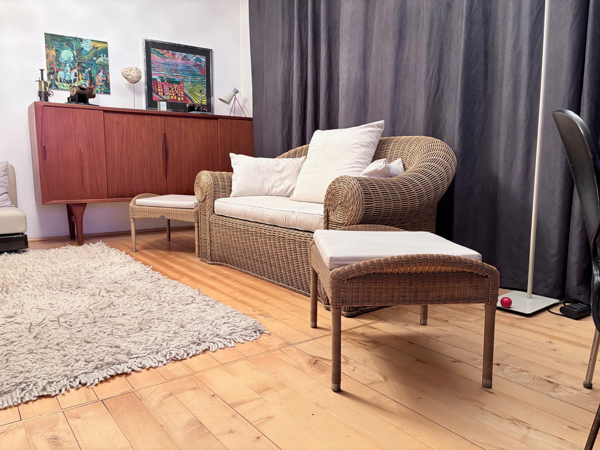 Lounge set, beige, by R. Frinier, Dedon, Germany, 1990s. - 197325