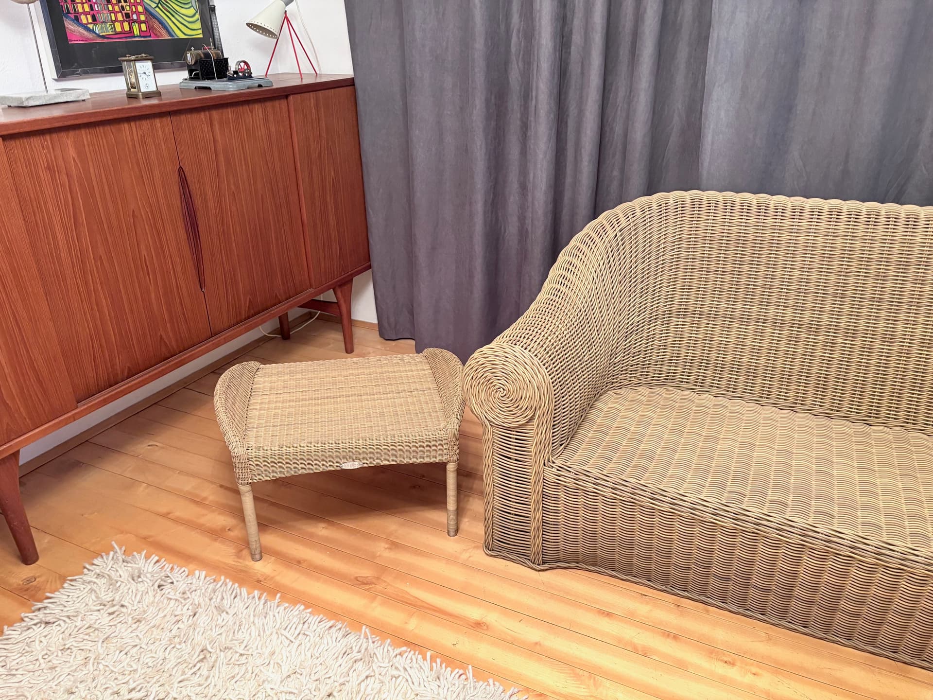 Lounge set, beige, by R. Frinier, Dedon, Germany, 1990s. - 197321