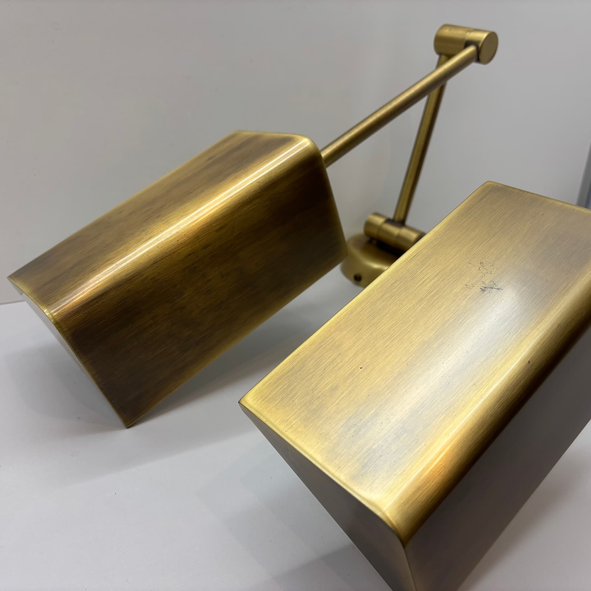 Para kinkietów, złoty, mosiądz, Niemcy, lata 70. - 197328