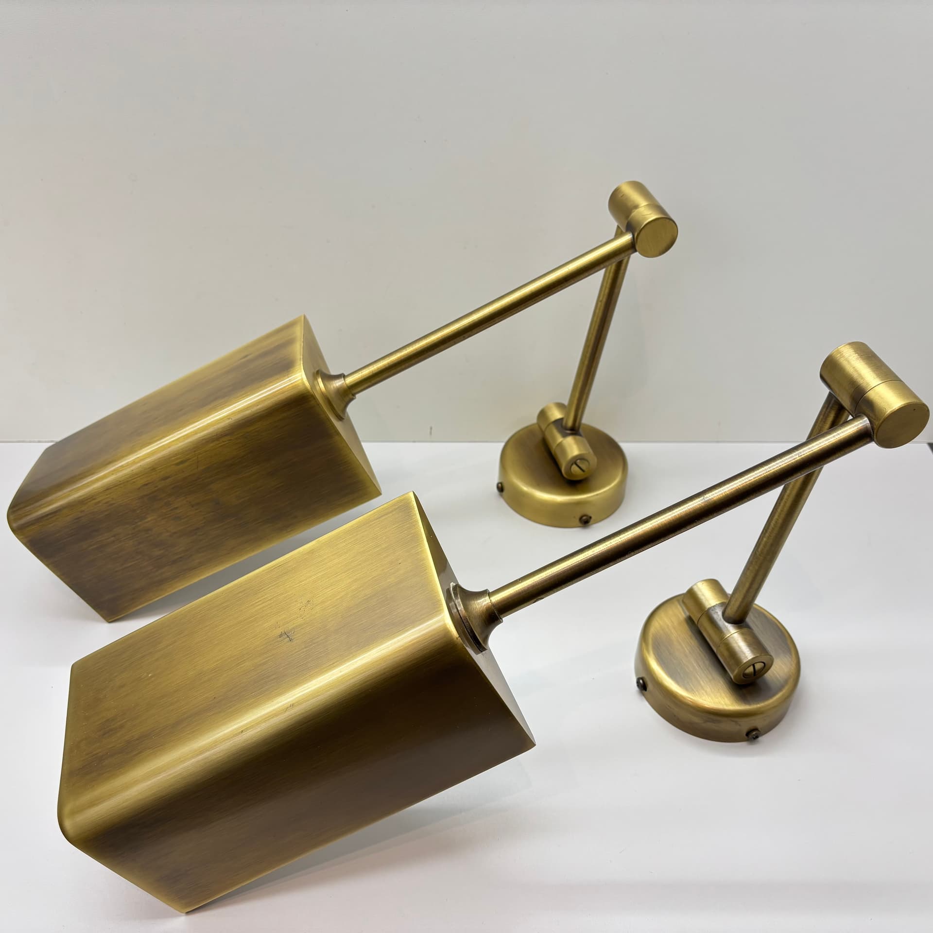 Para kinkietów, złoty, mosiądz, Niemcy, lata 70. - 197330