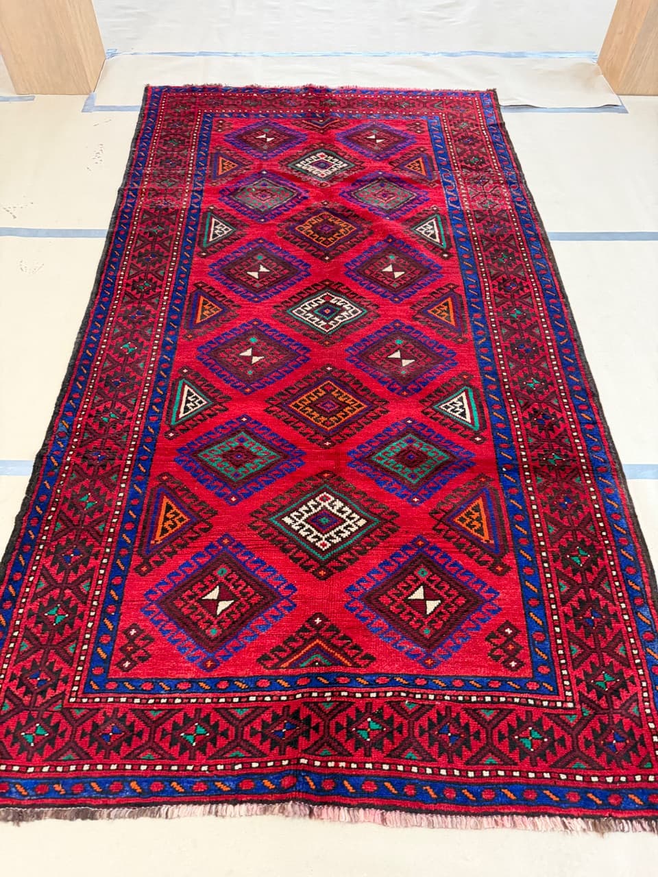 Persian Rug Beluch 290x165 cm, red, wool, Iran - 197445
