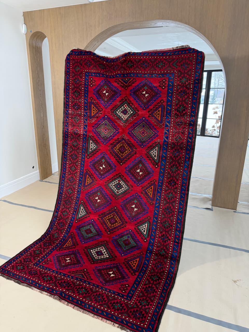 Persian Rug Beluch 290x165 cm, red, wool, Iran - 197448