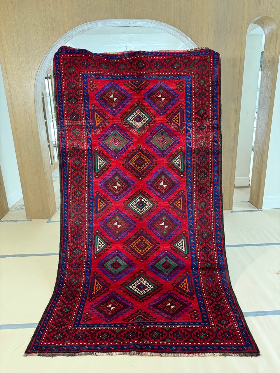 Persian Rug Beluch 290x165 cm, red, wool, Iran - 197442