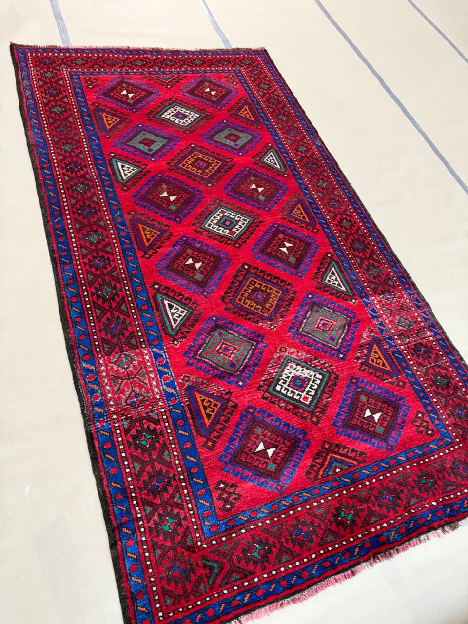 Persian Rug Beluch 290x165 cm, red, wool, Iran - 197440