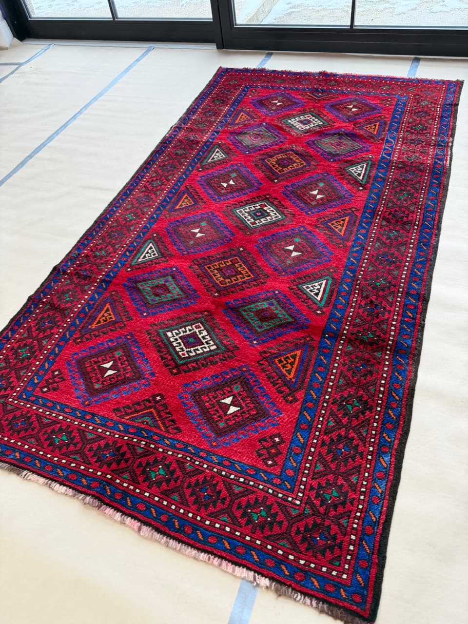 Persian Rug Beluch 290x165 cm, red, wool, Iran - 197437