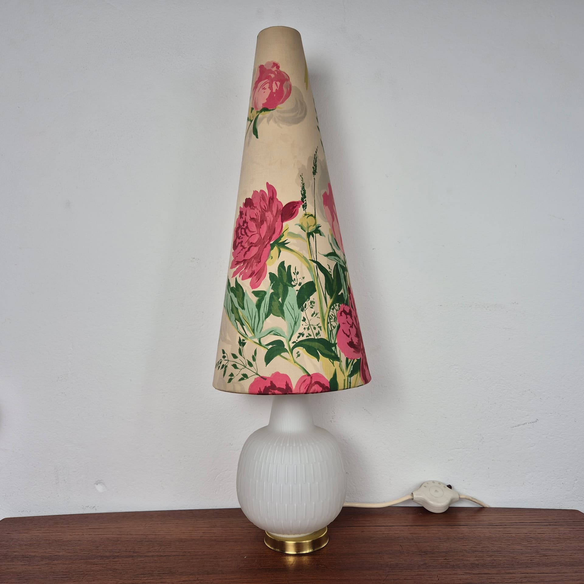 Lampa stołowa, multikolor, szkło, Niemcy, lata 50. - 197528