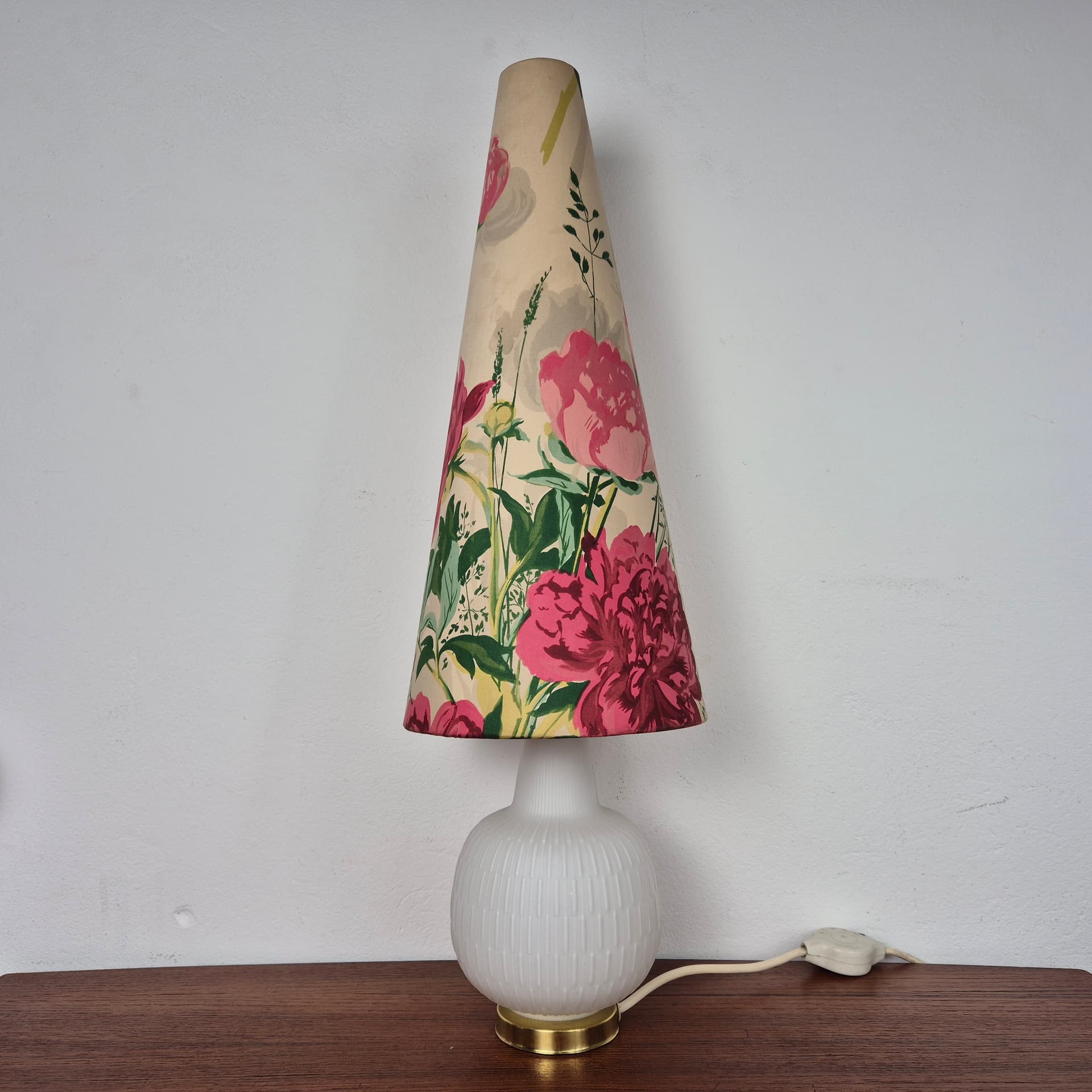 Lampa stołowa, multikolor, szkło, Niemcy, lata 50. - 197523