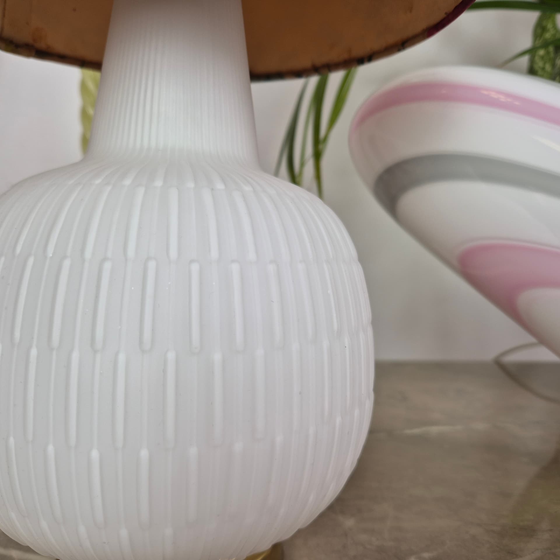 Lampa stołowa, multikolor, szkło, Niemcy, lata 50. - 197524