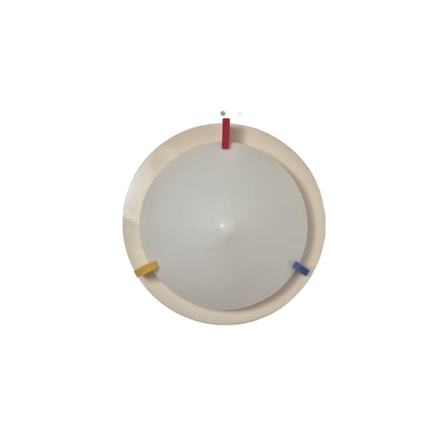 Plafon Stoja, multikolor, proj. E. Sottsass, Ikea, Szwecja, lata 90. - WYMIARY