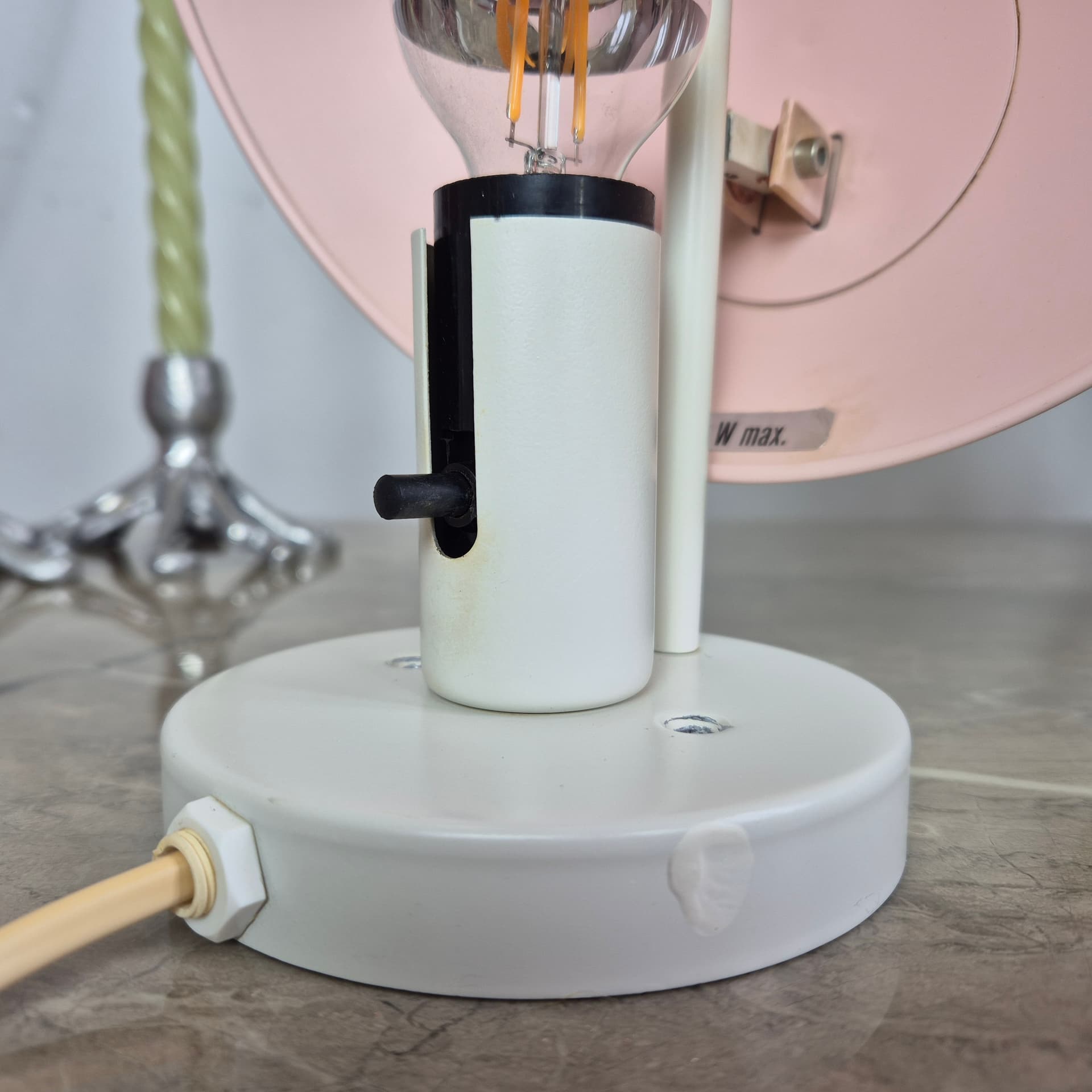 Kinkiet PH Hat, metal ivory white, proj. P. Henningsen, Louis Poulsen, Dania, lata 70. - 197555