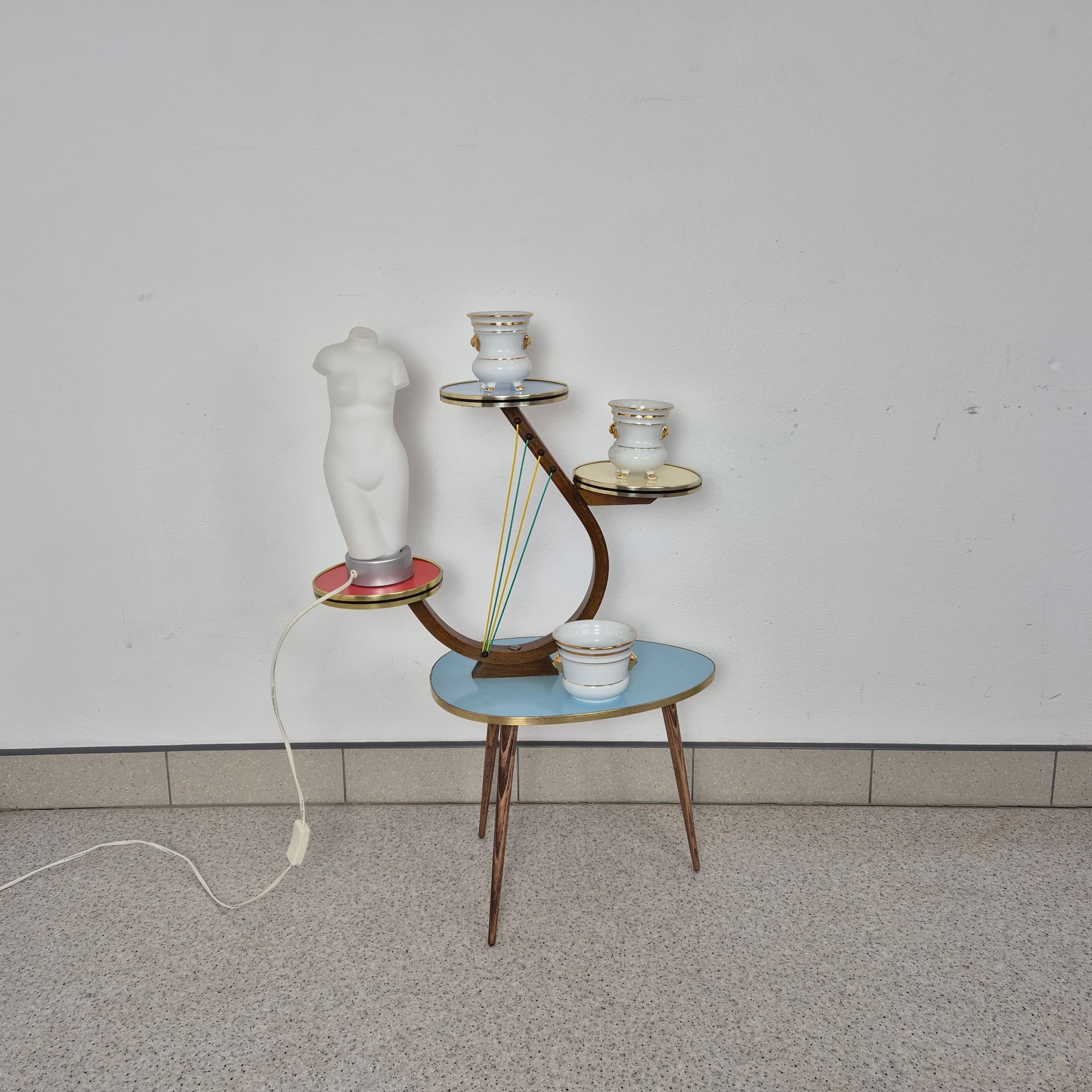 Kwietnik Rockabilly, multikolor, Niemcy, lata 60. - 197587