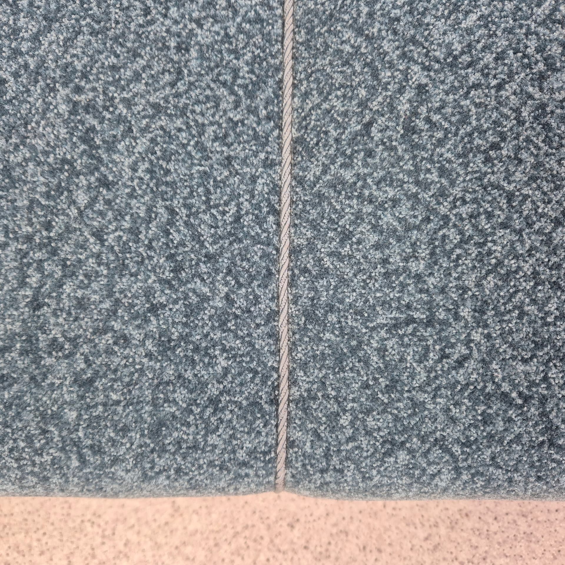 Sofa Bed, turquoise bouclé, honey wood, Germany, 1960s. - 197673