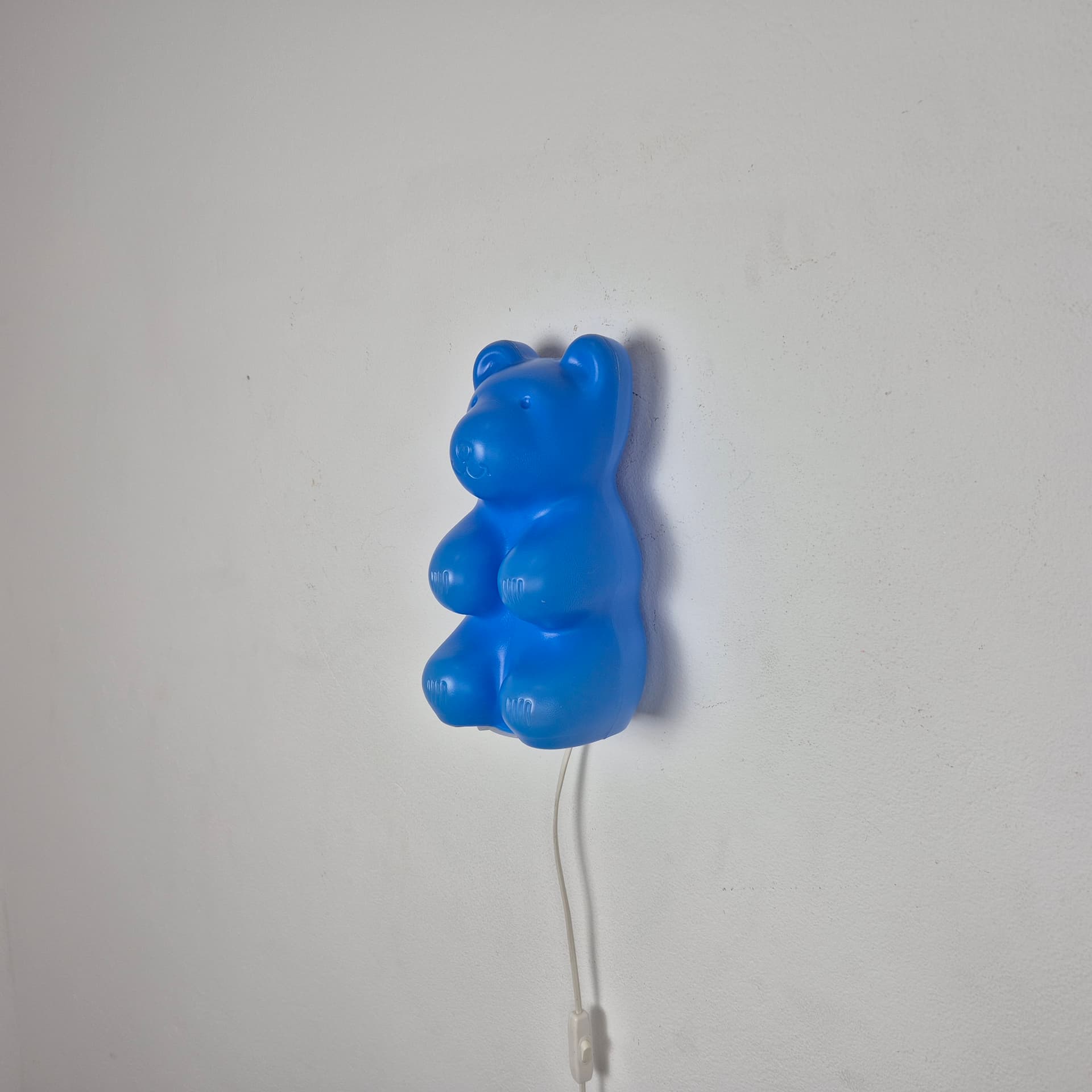 Lampka stołowa Haribo, niebieski, plastik, Niemcy, lata 80. - 197685