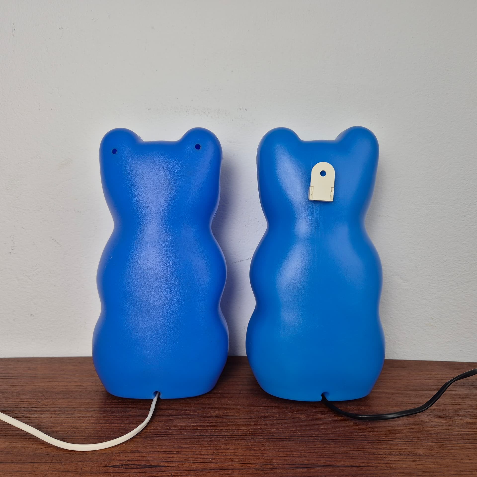 Lampka stołowa Haribo, niebieski, plastik, Niemcy, lata 80. - 197687