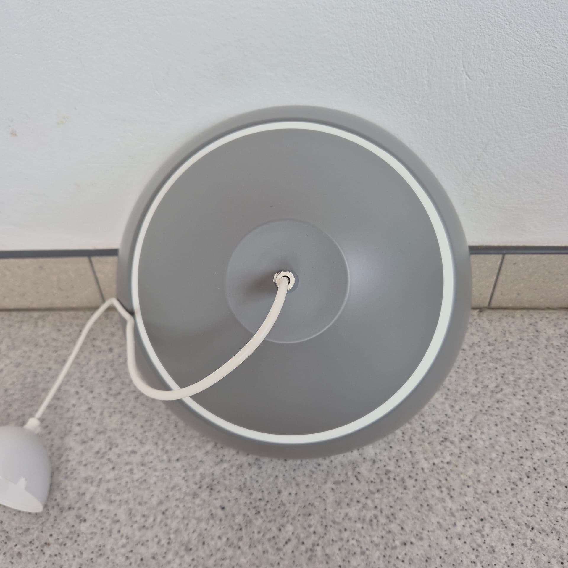 Pendant lamp Avalon, grey, metal, Belid, Sweden, early 20th c. - 197729