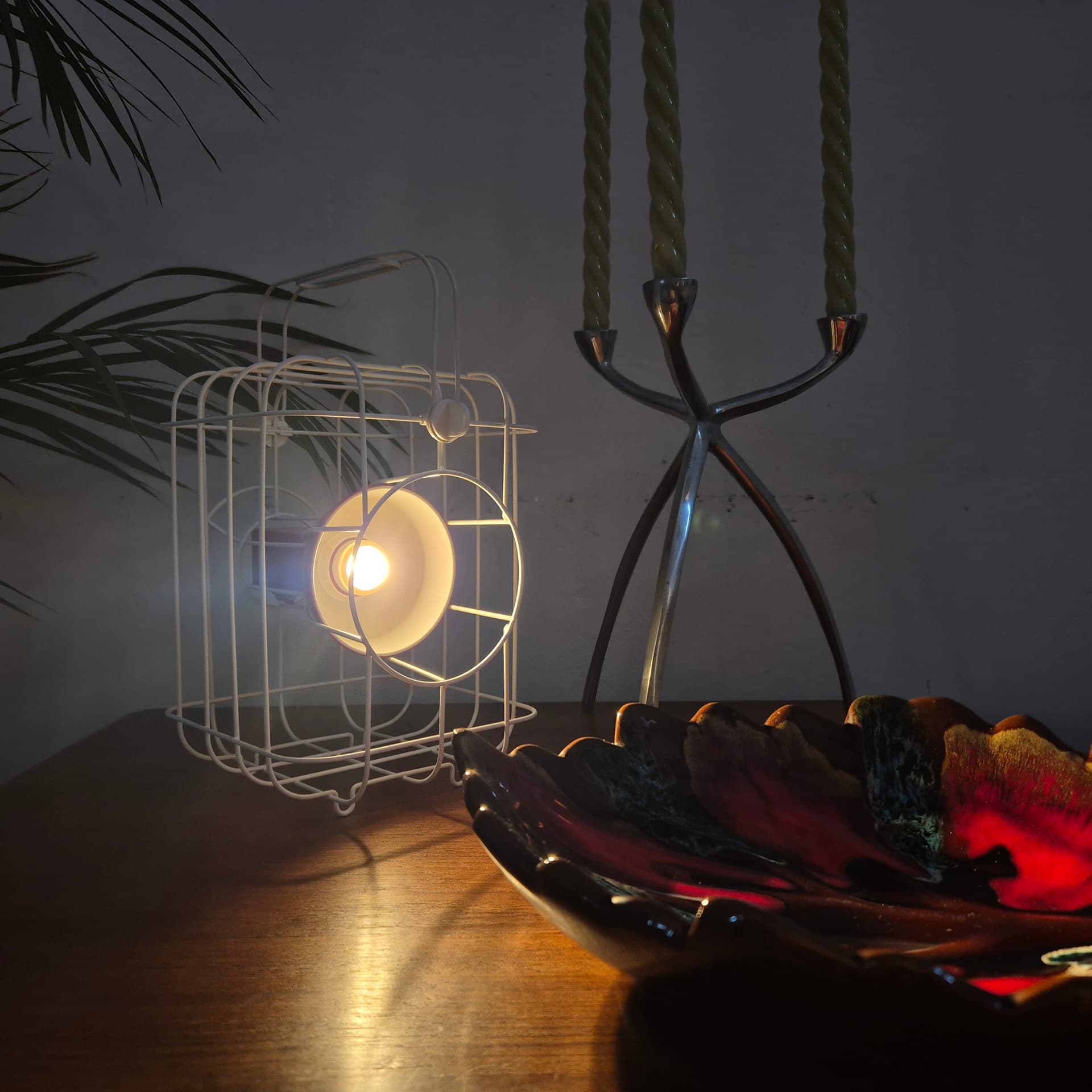 Lampa stołowa Nomade LED, biały czerwony, metal, proj. M. Crasset, Ikea, Szwecja, XXI w. - 197752