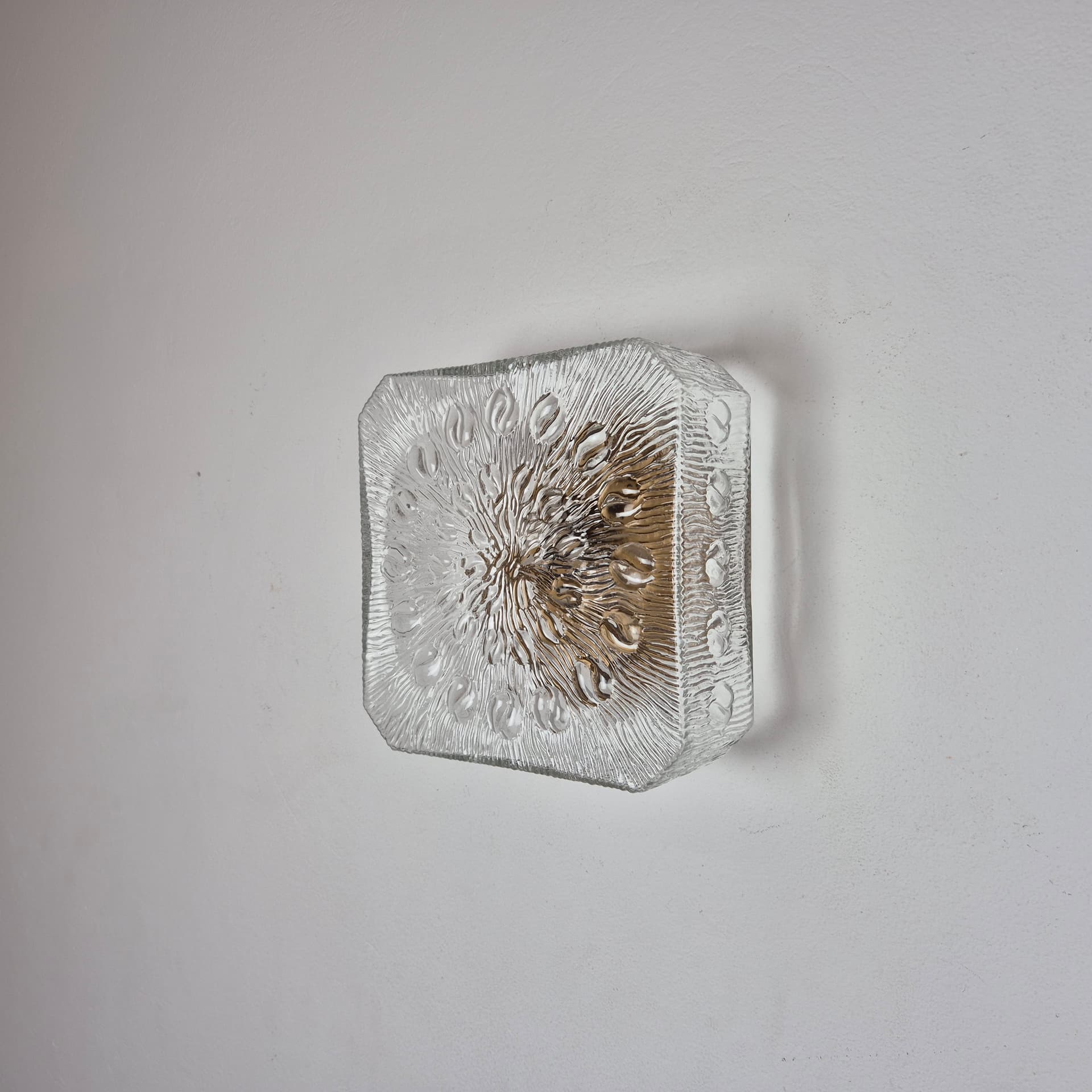 Plafon szklany transparentny, Niemcy, lata 70. - 197820