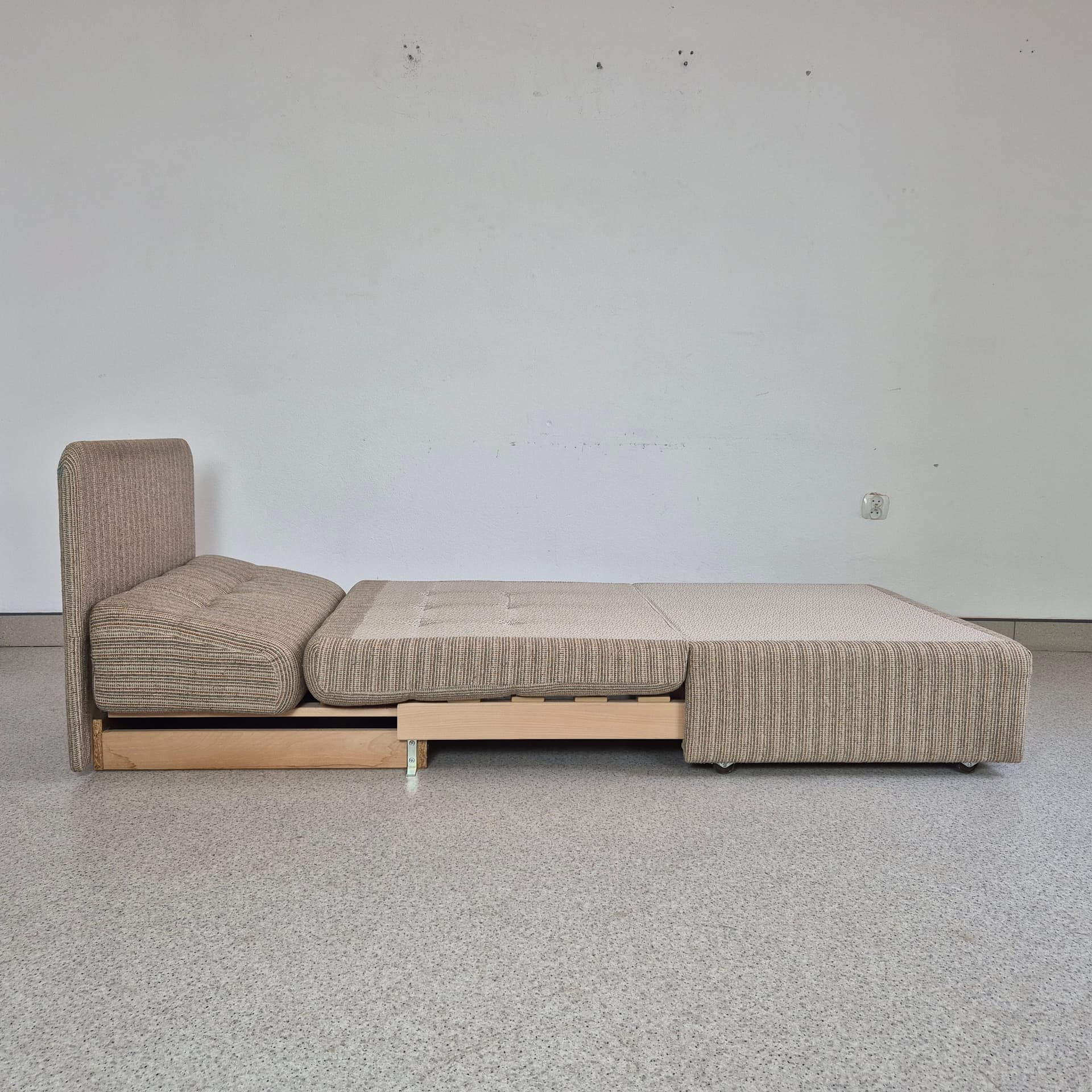 Fold-out armchair, beige fabric, Germany, 1990s. - 197888