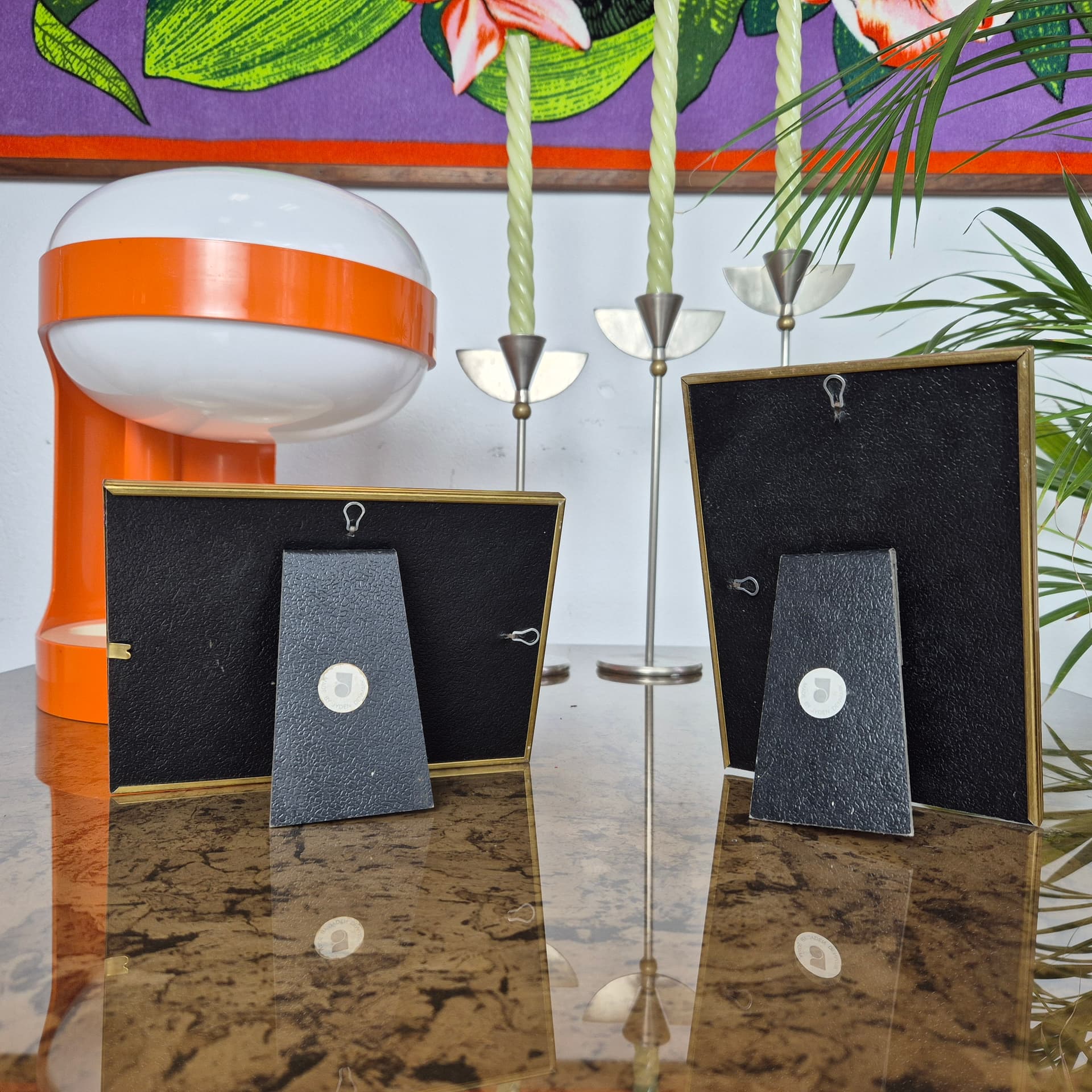 Picture frame, golden brass, Denmark, 1970s. - 197902