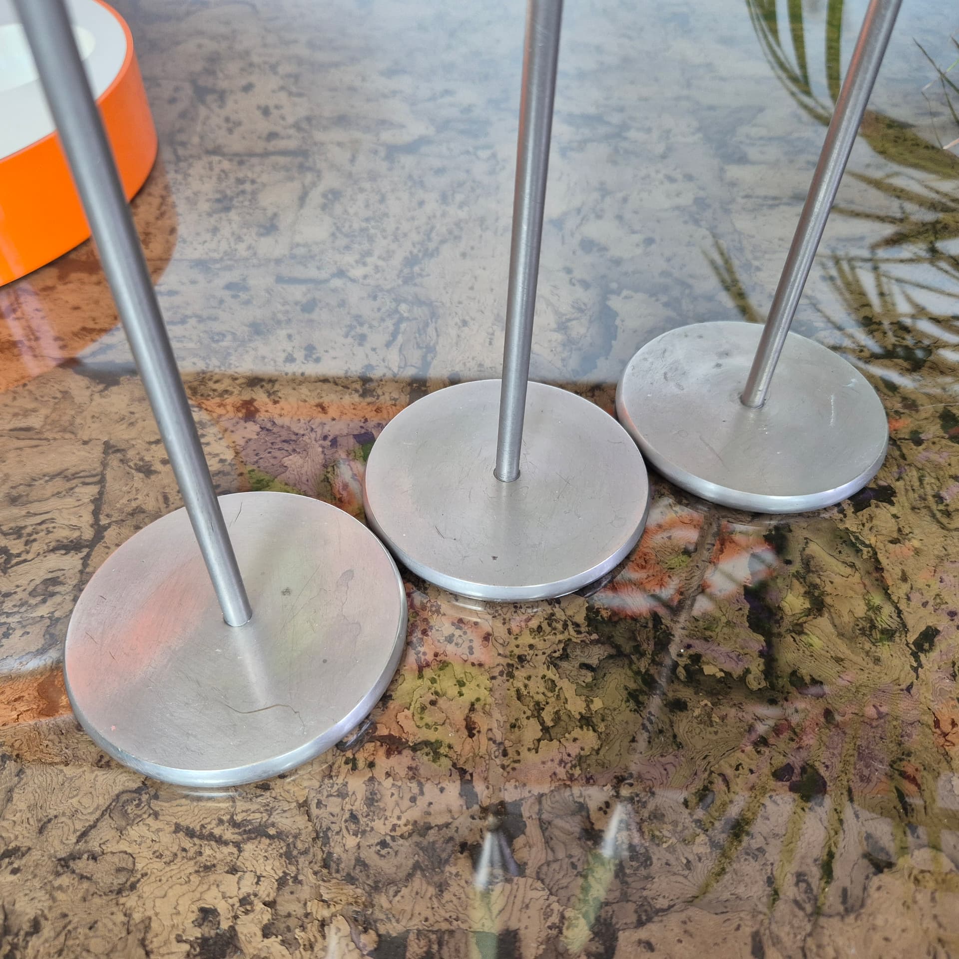 Komplet trzech świeczników Memphis, srebrny, Niemcy, lata 80. - 197941