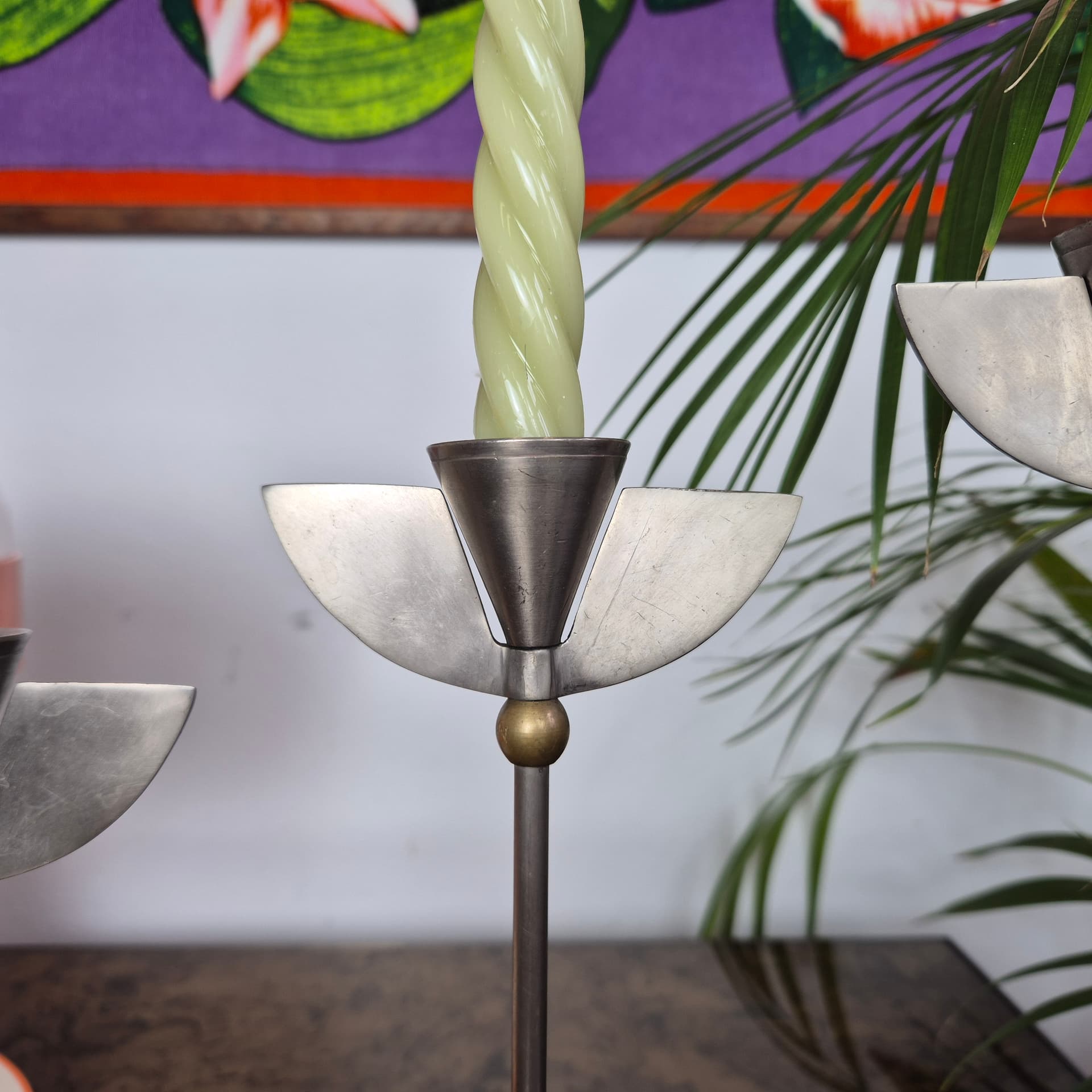 Komplet trzech świeczników Memphis, srebrny, Niemcy, lata 80. - 197938