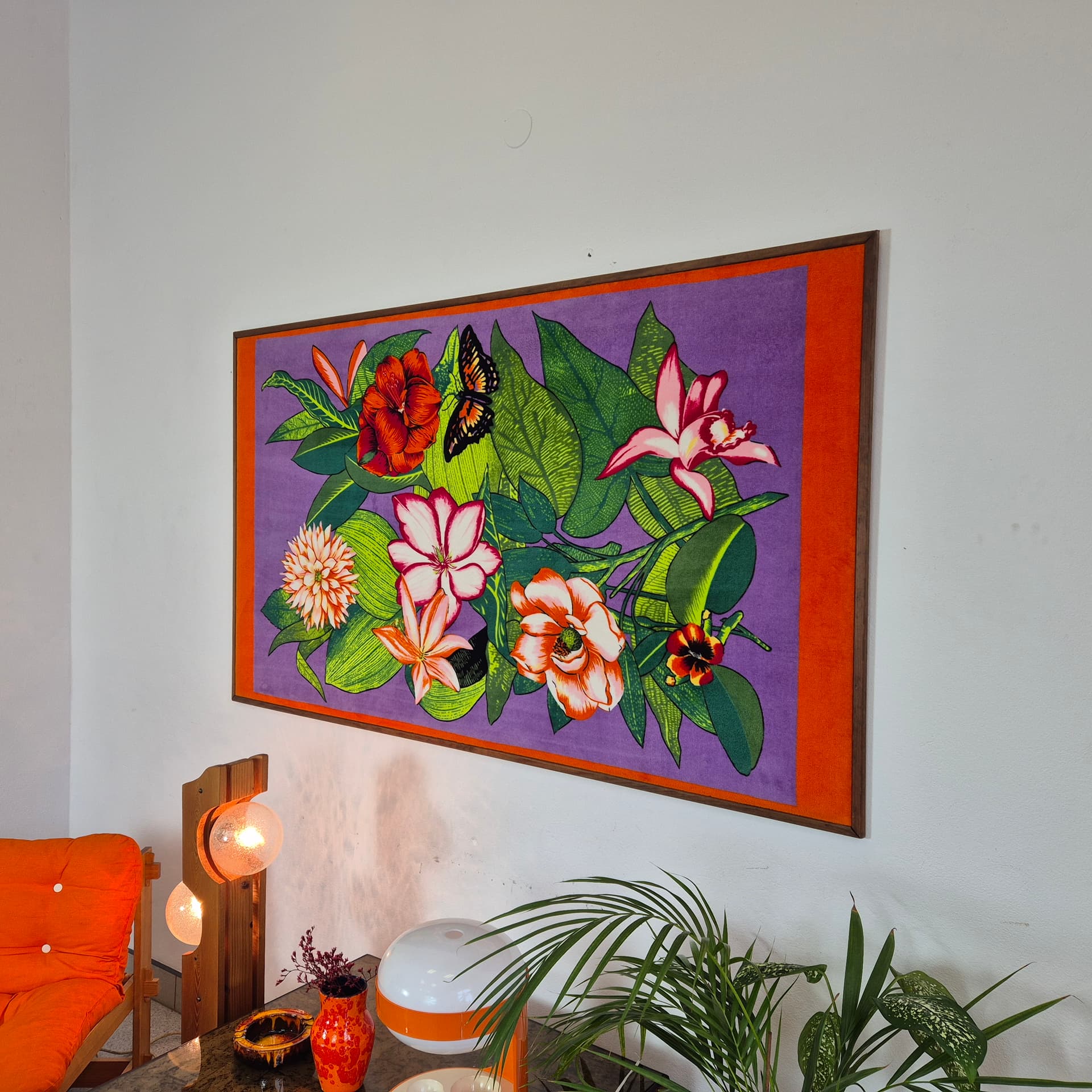 Wezgłowie, multikolor, drewno tekowe, Dania, lata 60. - 197970