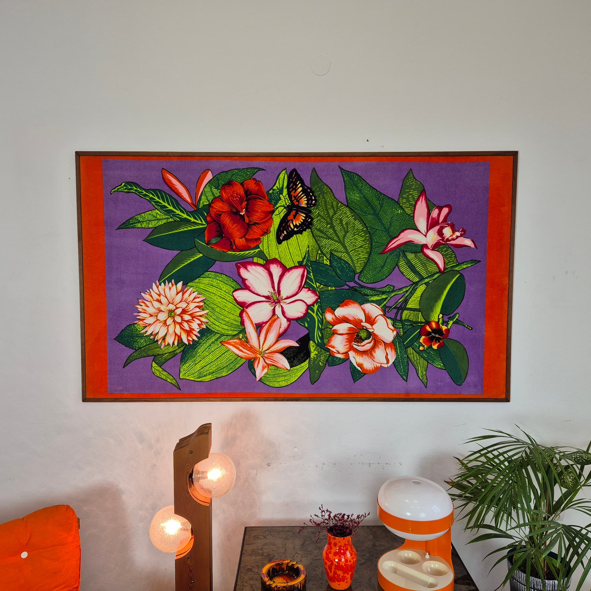 Wezgłowie, multikolor, drewno tekowe, Dania, lata 60. - 197965