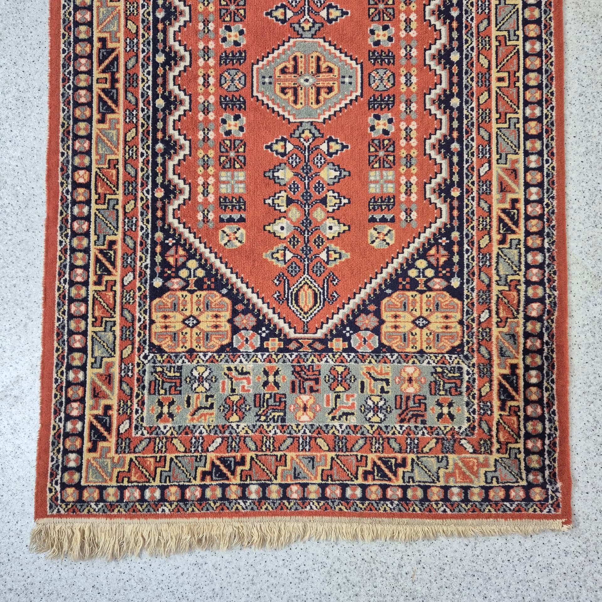 Dywan Shiraz, 140x90 cm, czerwony, wełna, Iran, lata 60. - 197978