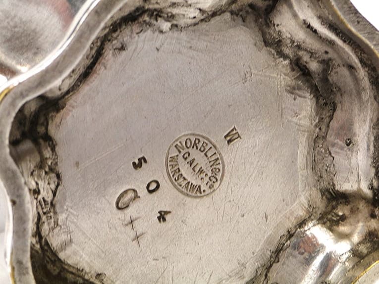 Mlecznik rococo, metal srebrny, Norblin, Polska, XIX w. - 198095