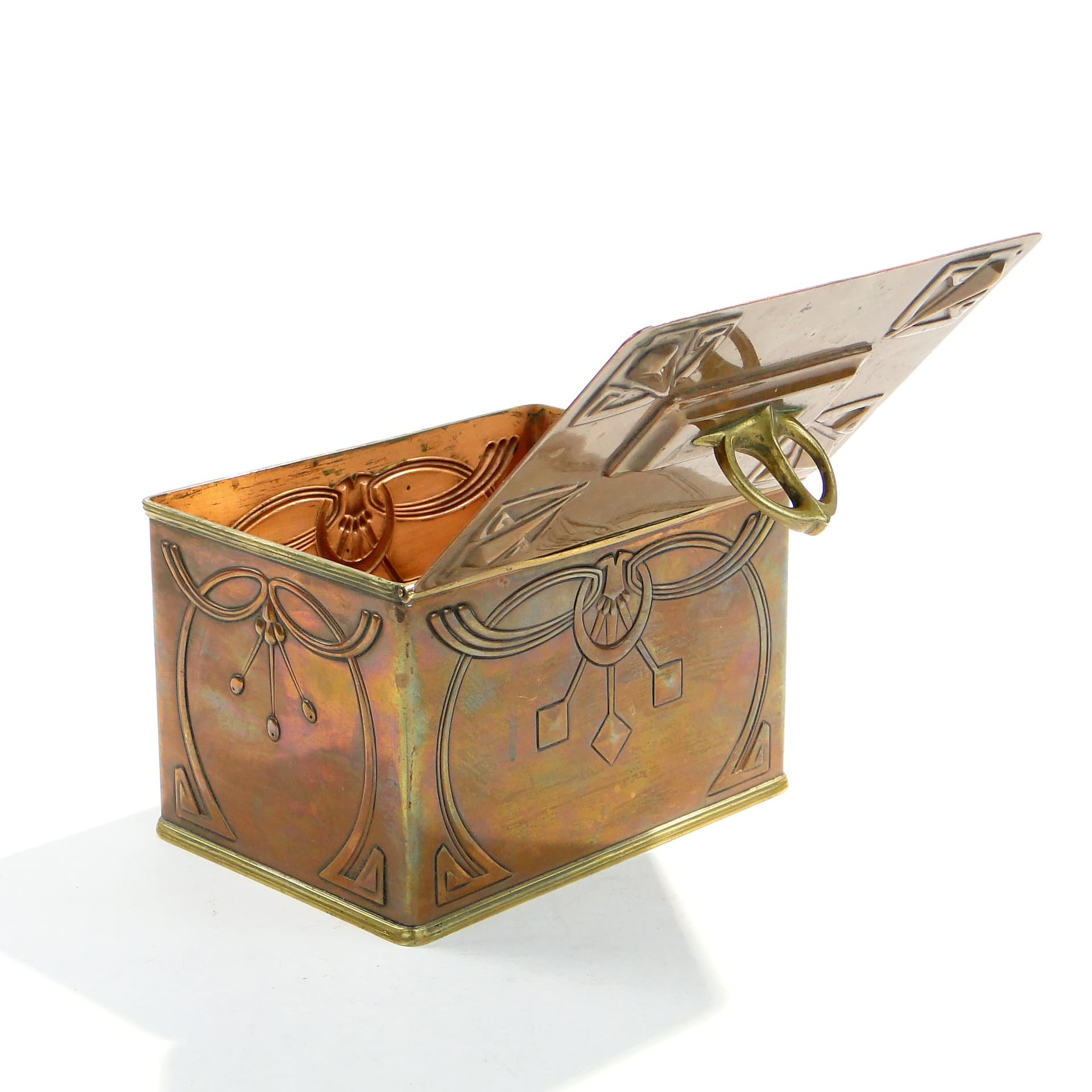 Cukiernica secesyjna, miedź, WMF, Niemcy, początek XX w. - 198115