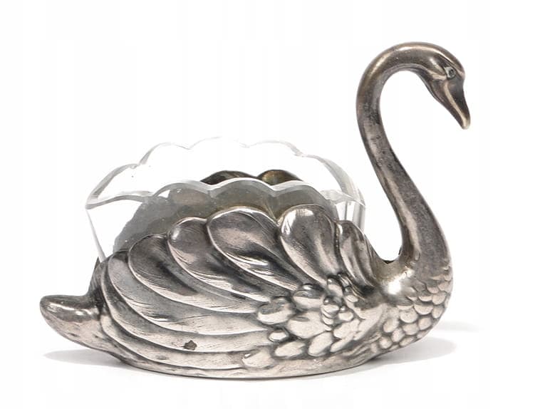 Salt Cellar Swan, Silver, Germany, 19th c.