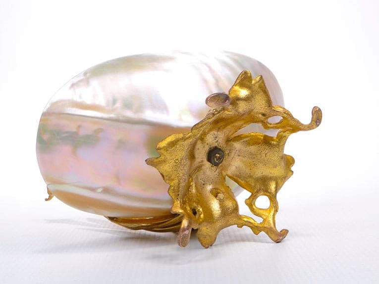 Postument secesyjny, złoty, Austria, XIX/XX w. - 198203