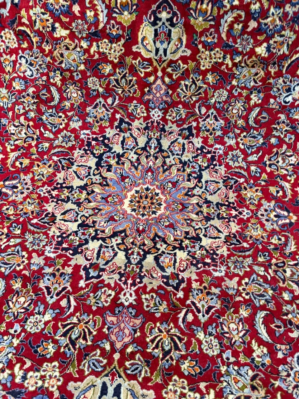 Dywan Keshan 400x285 cm, czerwony, wełna, Iran - 198263