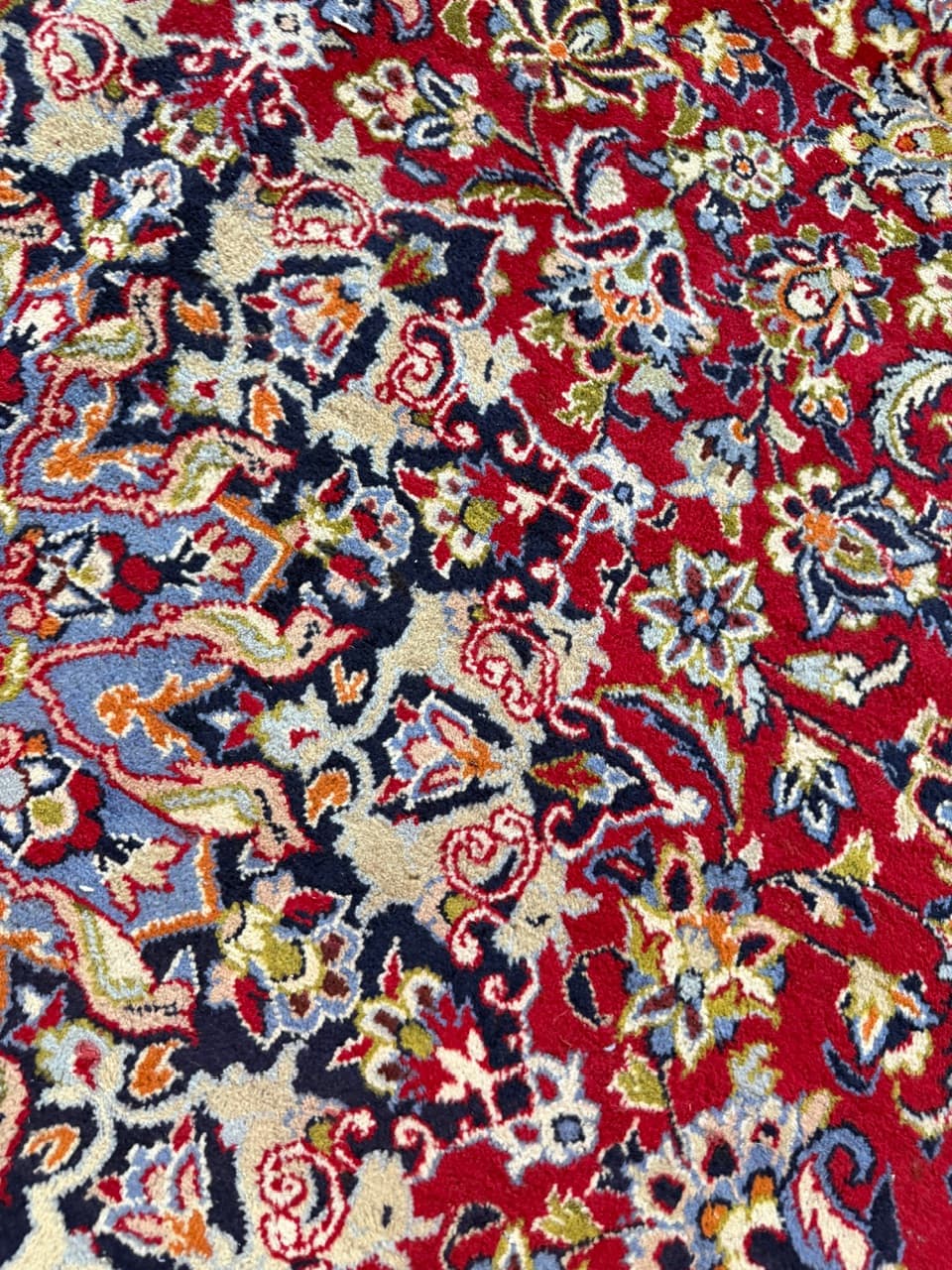 Dywan Keshan 400x285 cm, czerwony, wełna, Iran - 198254