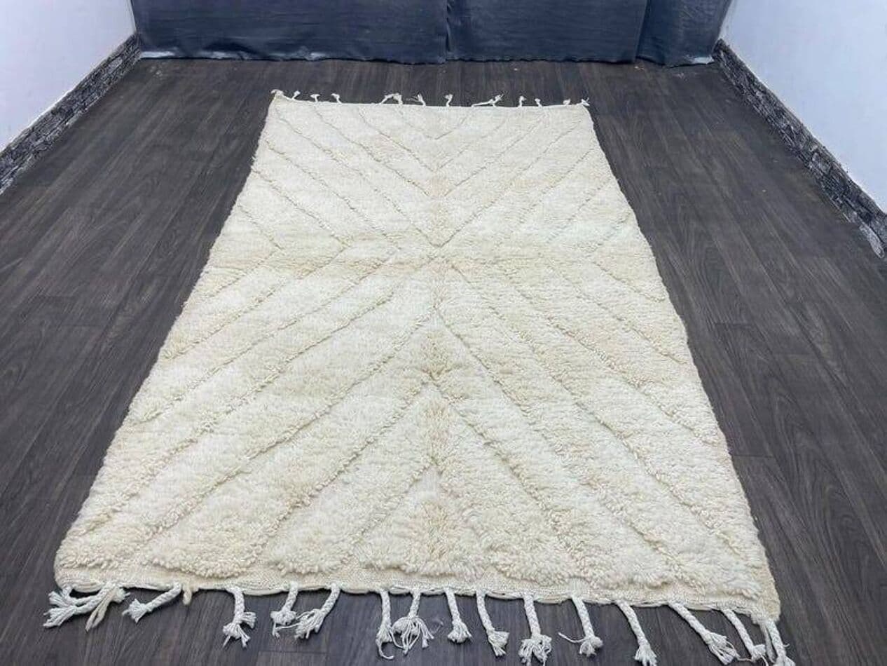 Ręcznie tkany dywan 250x150 cm, wełna, multikolor, Maroko - 198341