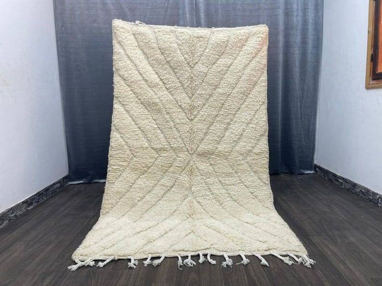 Ręcznie tkany dywan 250x150 cm, wełna, multikolor, Maroko - 198348