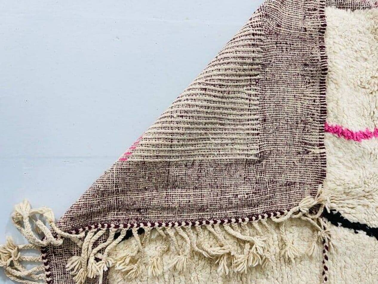 Ręcznie tkany dywan 140x260 cm, wełna, wielokolorowy, Maroko - 198318