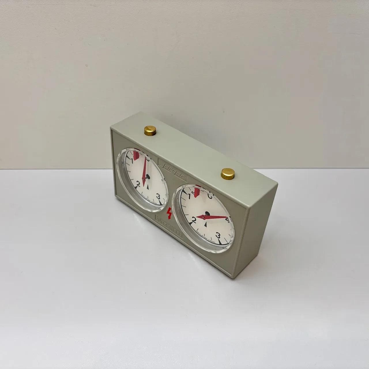 Zegar szachowy, grey, plastik, Jerger, Niemcy, lata 70. - 13866