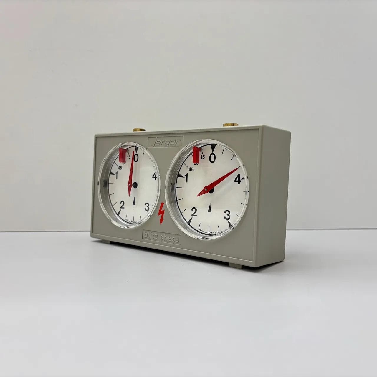 Zegar szachowy, grey, plastik, Jerger, Niemcy, lata 70. - 13867
