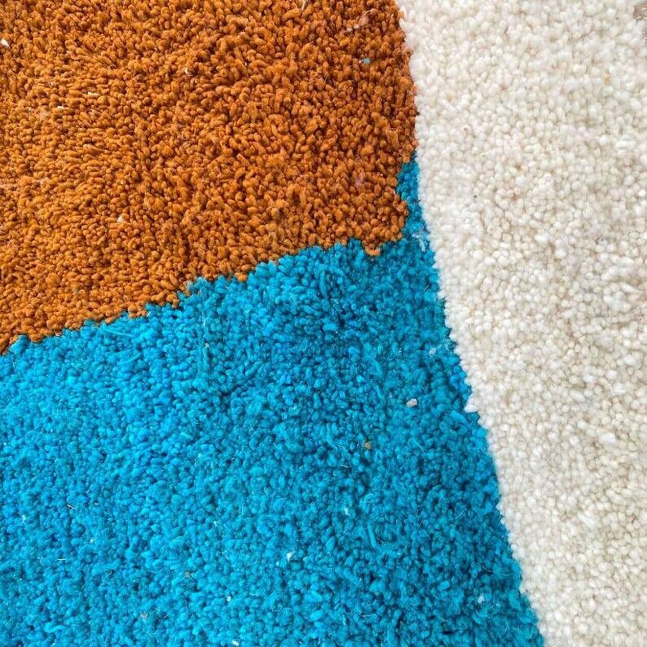 Ręcznie tkany dywan 140x260 cm, wełna, wielokolorowy, Maroko - 200315