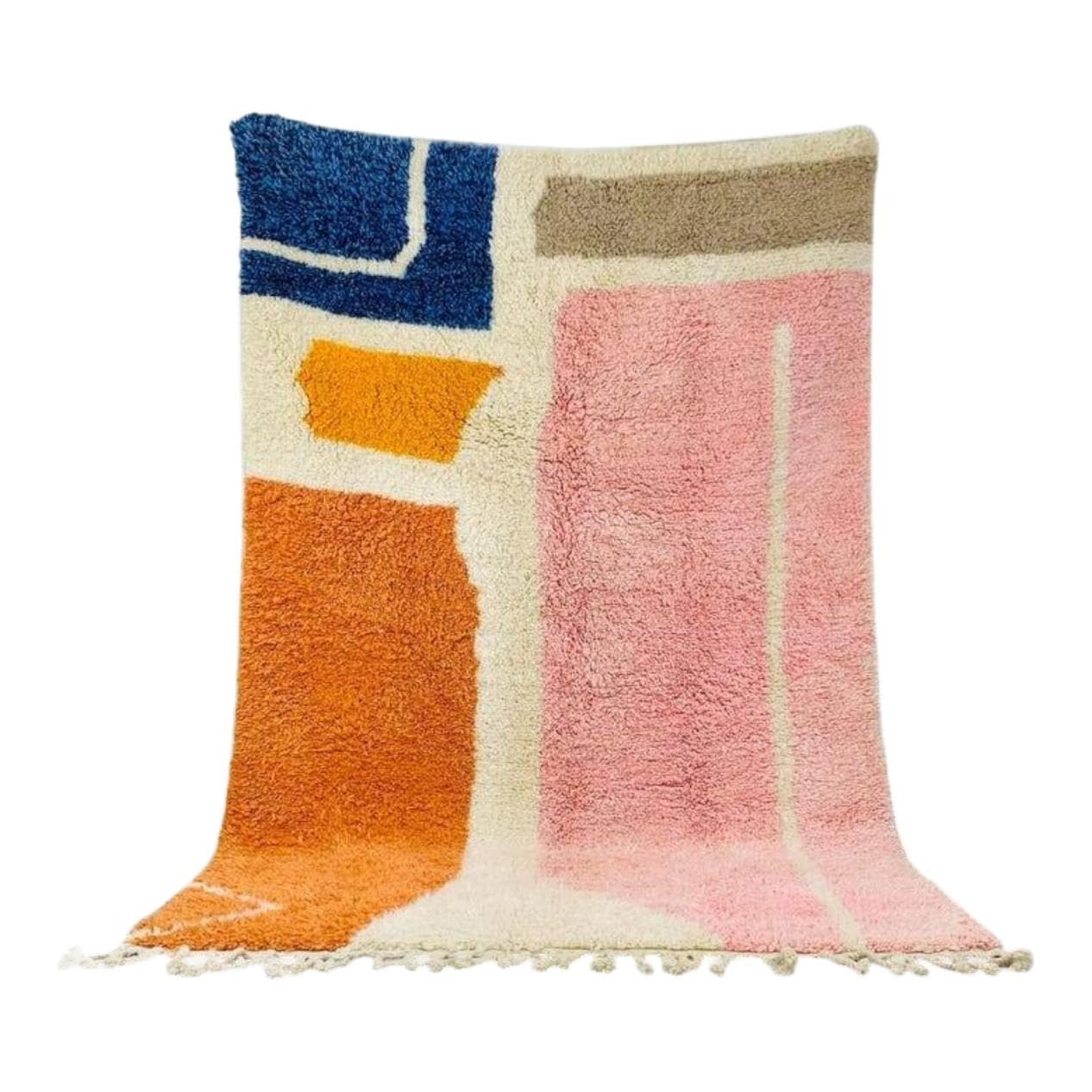 Ręcznie tkany dywan 150x250 cm, wełna, multikolor, Maroko