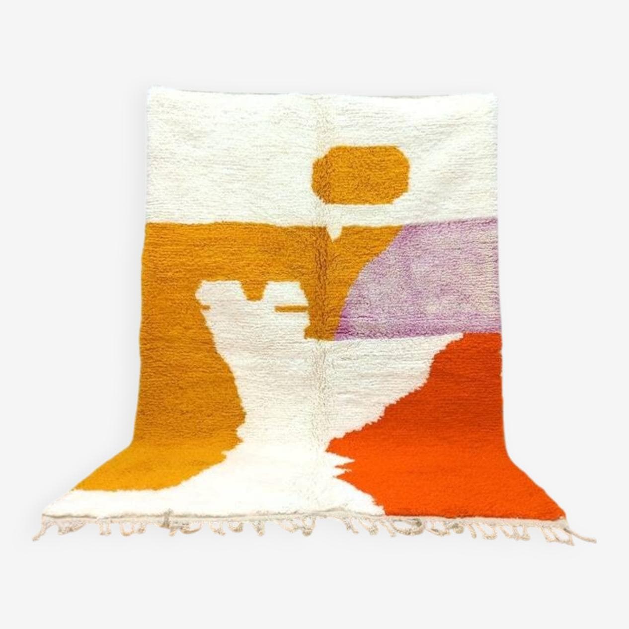 Ręcznie tkany dywan 170x250 cm, wełna, multikolor, Maroko - 200173