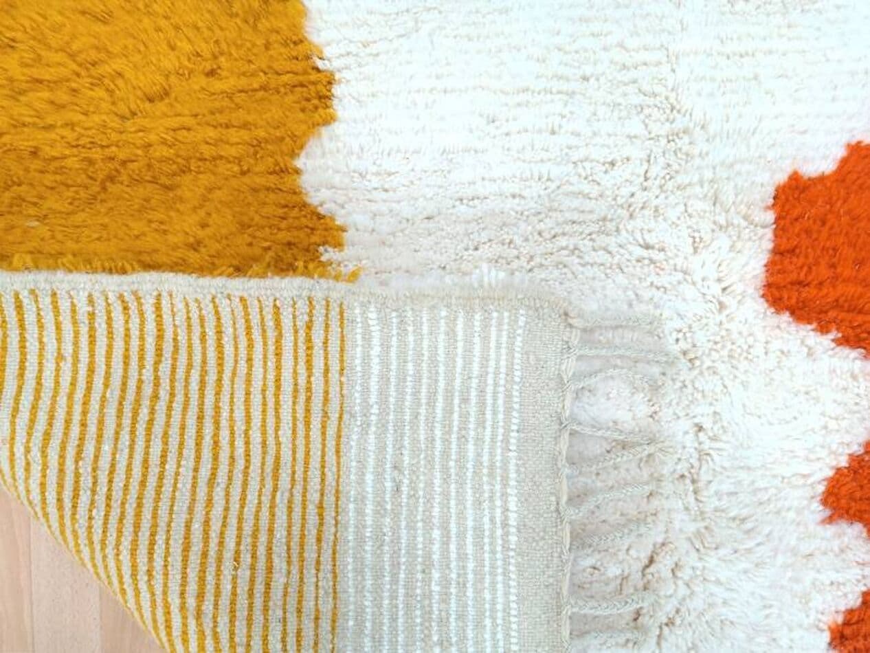 Ręcznie tkany dywan 170x250 cm, wełna, multikolor, Maroko - 200175