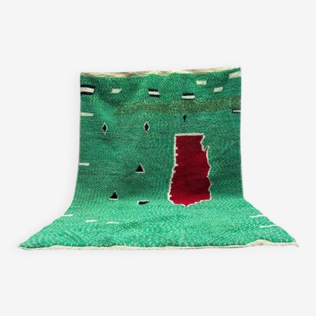 Ręcznie tkany dywan 260x140 cm, wełna, multikolor, Maroko - 200159