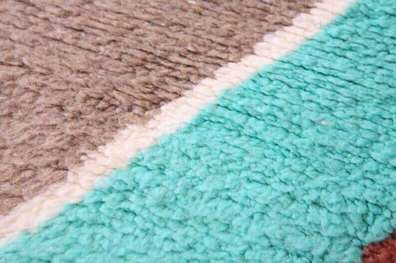 Handwoven rug 150x260 cm, wool, multicolour, Morocco - 200148