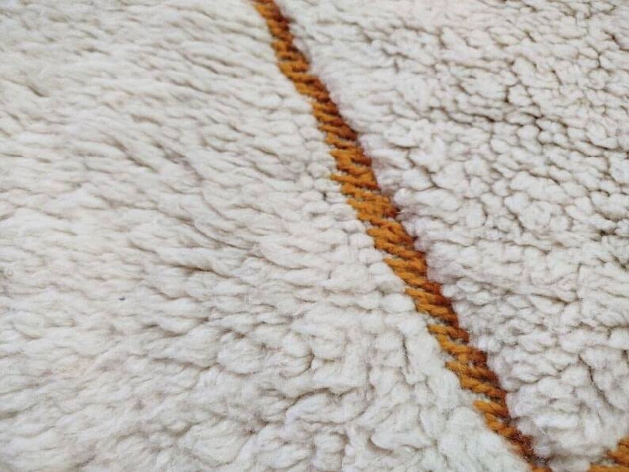 Ręcznie tkany dywan 150x250 cm, wełna, biały, Maroko - 200138