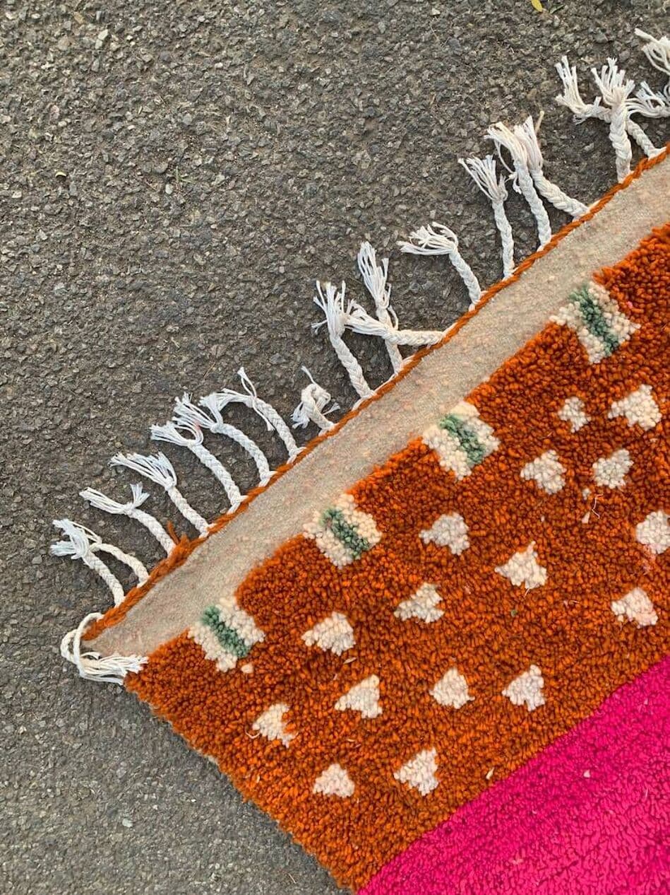 Handwoven rug 150x250 cm, wool, multicolor, Morocco - 200131