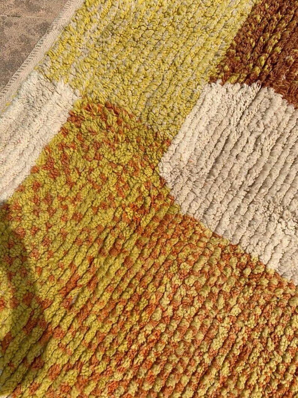 Ręcznie tkany dywan 150x250 cm, wełna, multikolor, Maroko - 200019