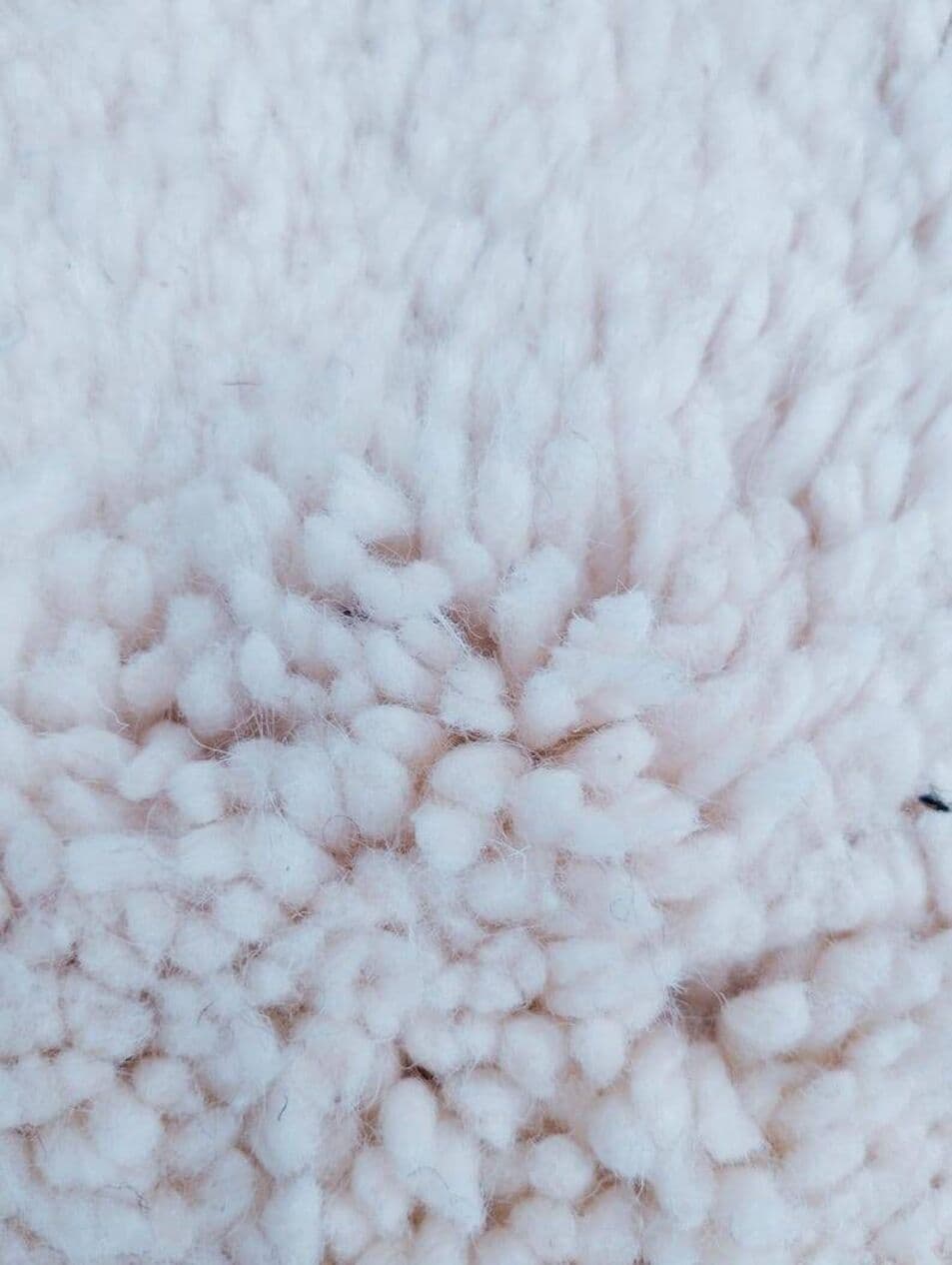 Handwoven rug 150x260 cm, wool, ivory, beige, black, Morocco - 200010