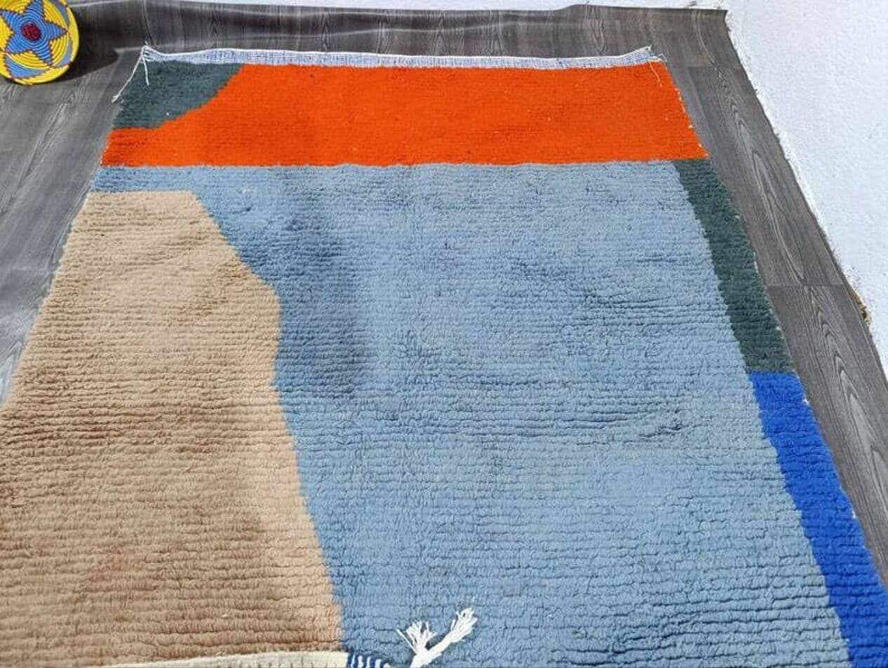 Ręcznie tkany dywan 150x250 cm, wełna, wielokolorowy, Maroko - 199915